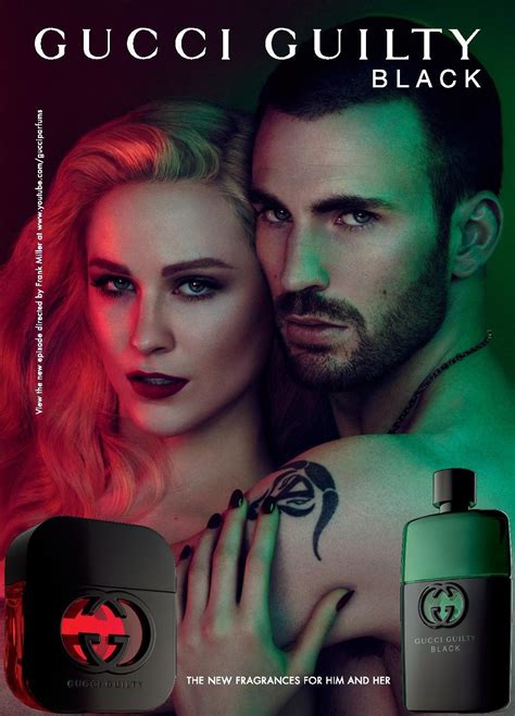 Gucci Guilty Black advert with Chris Evans and Evan Rachel Wood